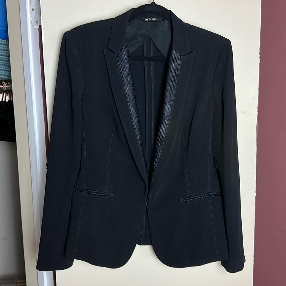Black Rag & Bone Tuxedo Jacket Size 10